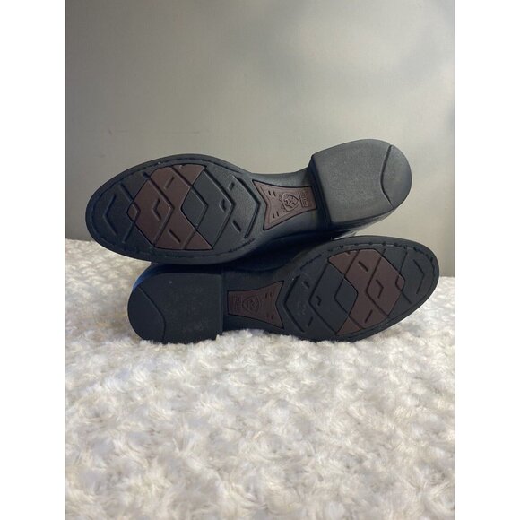 Ariat Black Leather Boots Heritage Roper Style 35501 Size Men’s 8.5 D - Picture 9 of 16